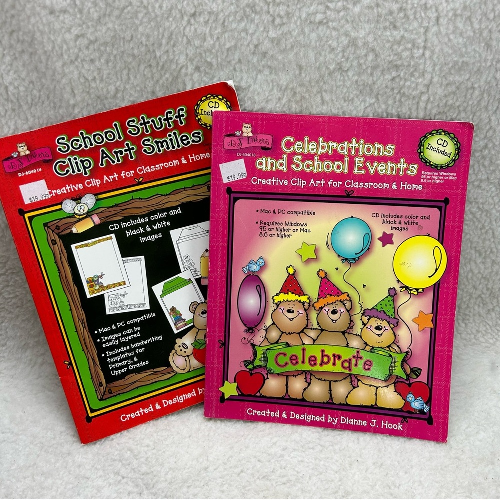 Creative Clip Arts school homeschooling home books arts & crafts daycare